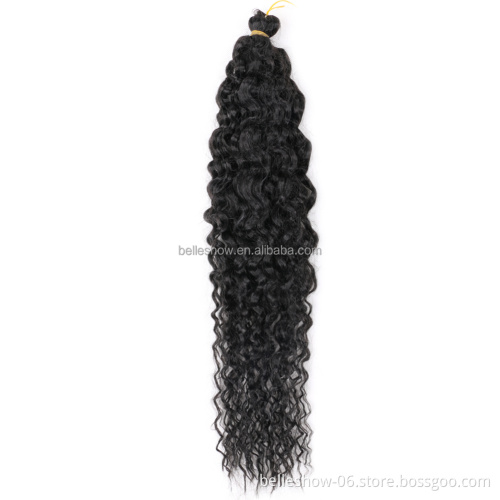 Hot sell24inch Synthetic Hair Long Ocean Wave Jessca Wave Crochet Braiding Hair For White Women Deep Wave Twist Braids